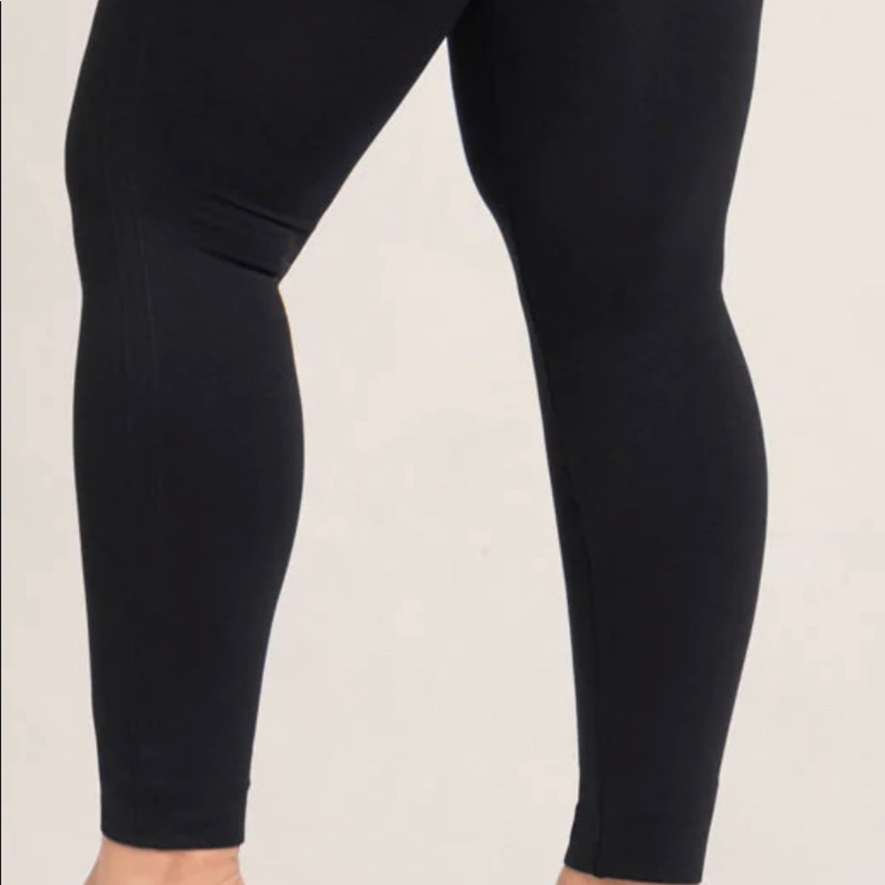 EMPETUA high-waisted shaping Leggings, Solid black color, size: XL
